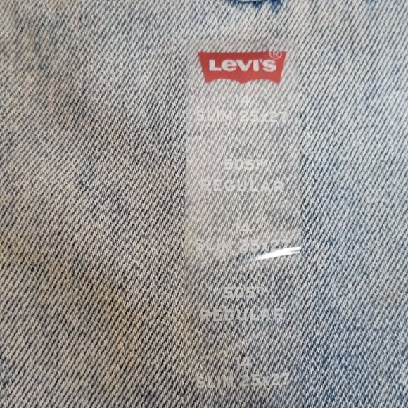 Levis 505 Regular Straight Leg 14 Slim Original Tag Size 25x27 - Picture 5 of 14